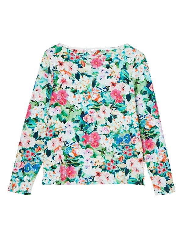 Product image of Joules Women's Printed Harbour Long Sleeve Top - Multi Floral