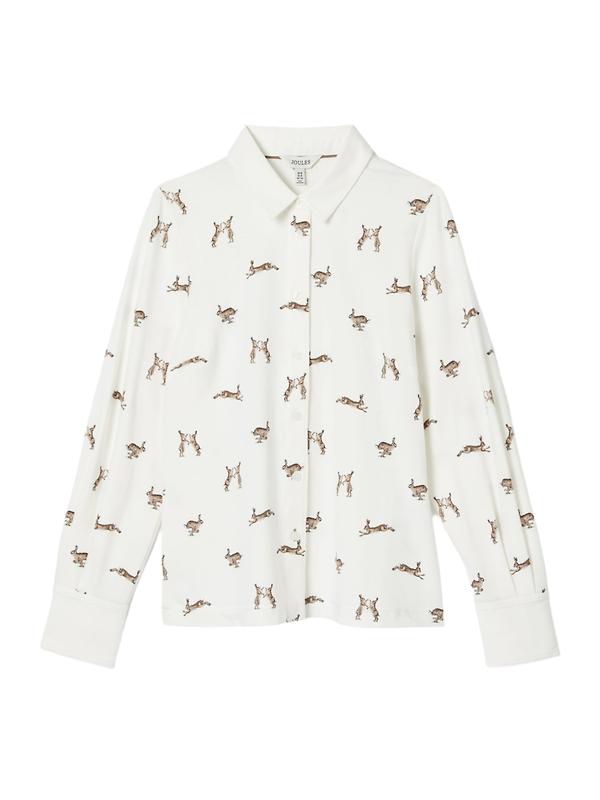 Joules Women's Burlington Shirt - Hare Print Product Image