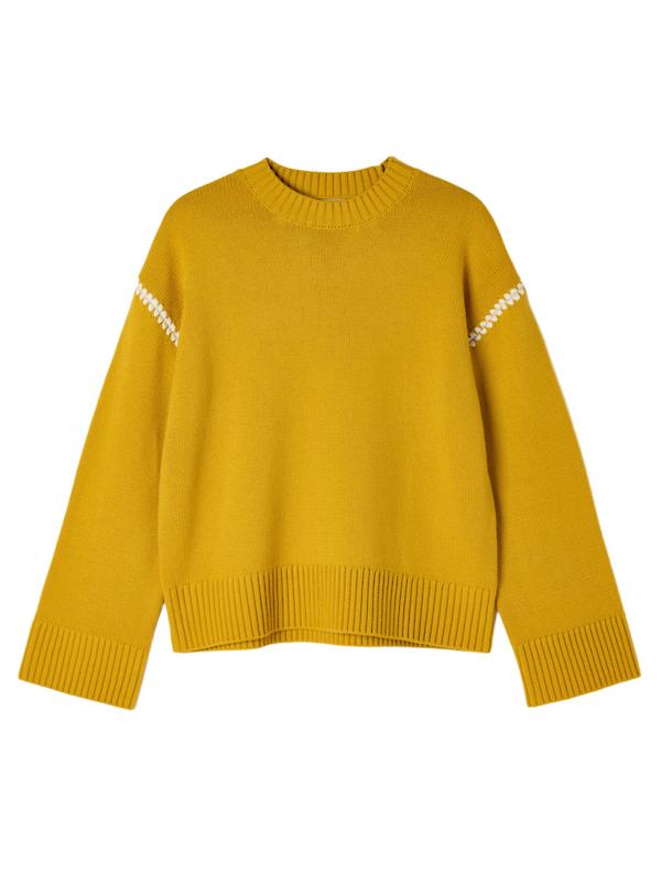 Product image of Joules Women's Alexandra Blanket Stitch Jumper - Yellow