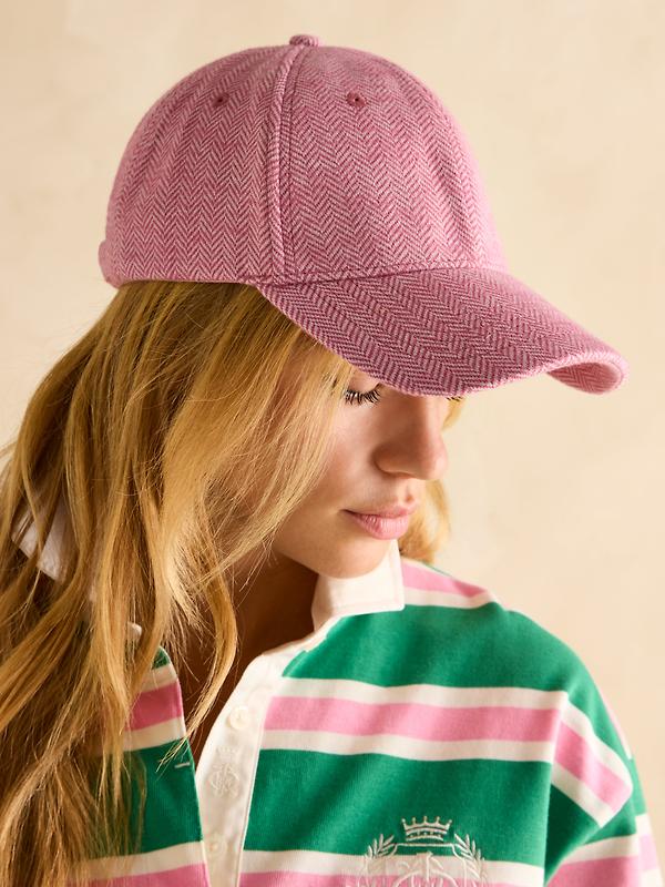 Joules Women's Daley Herringbone Cap - Pink Image 6