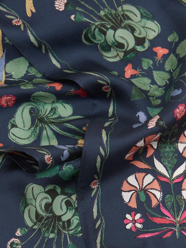 Joules Women's Highgrove Skinny Scarf - Navy Floral Image 3