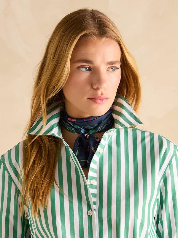 Joules Women's Highgrove Skinny Scarf - Navy Floral Image 4