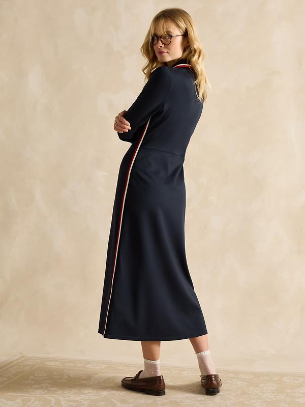 Joules Women's Pia Ponte Jersey Dress - Marine Navy Image 5