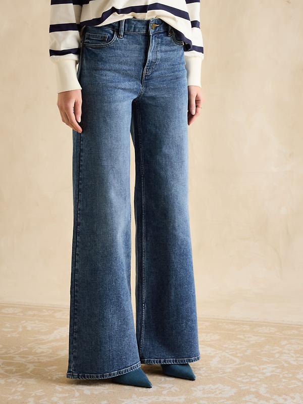 Joules Women's Palazzo Jeans - Mid Blue Denim Image 2
