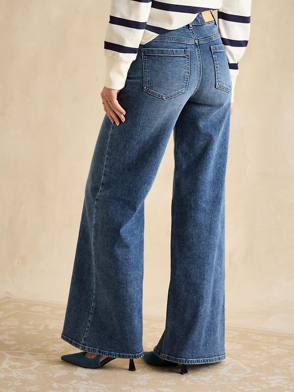 Joules Women's Palazzo Jeans - Mid Blue Denim Image 3