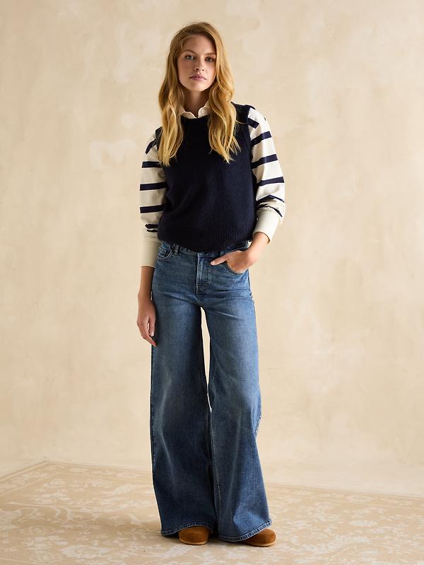 Joules Women's Palazzo Jeans - Mid Blue Denim Image 4