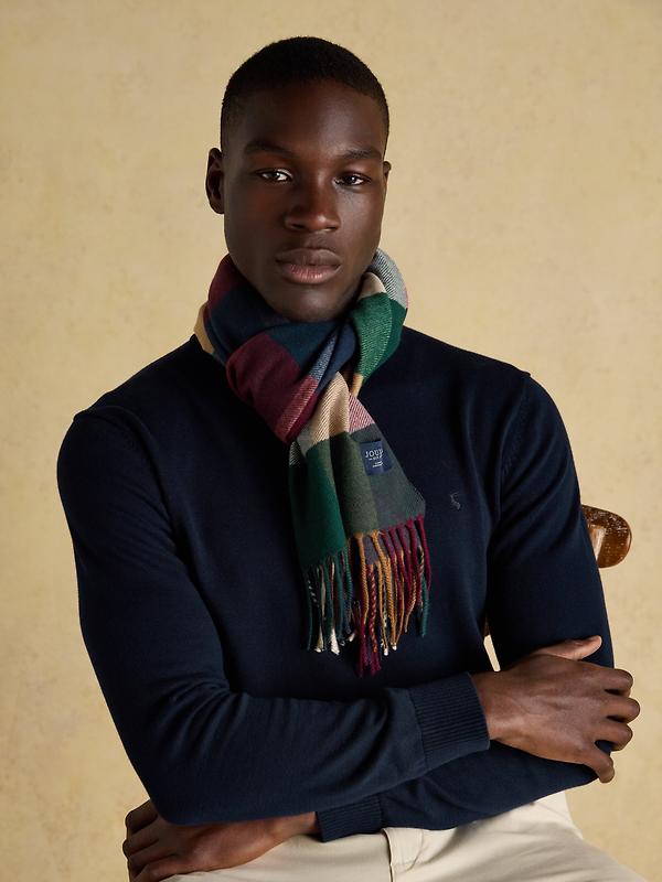 Joules Men's Langtree Scarf - Teal Blue Image 2