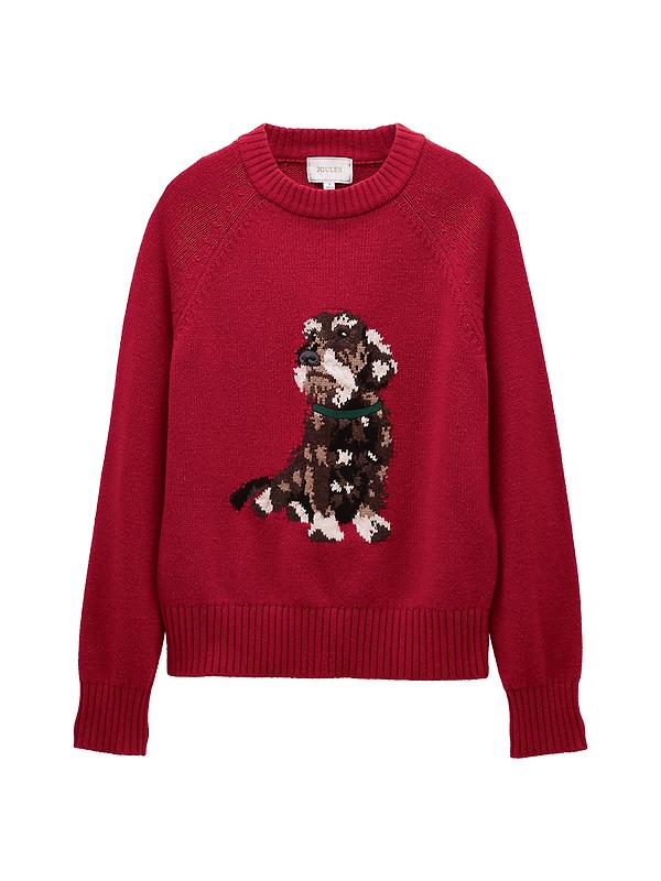 Joules Women's Dachshund Jumper - Red Image 1