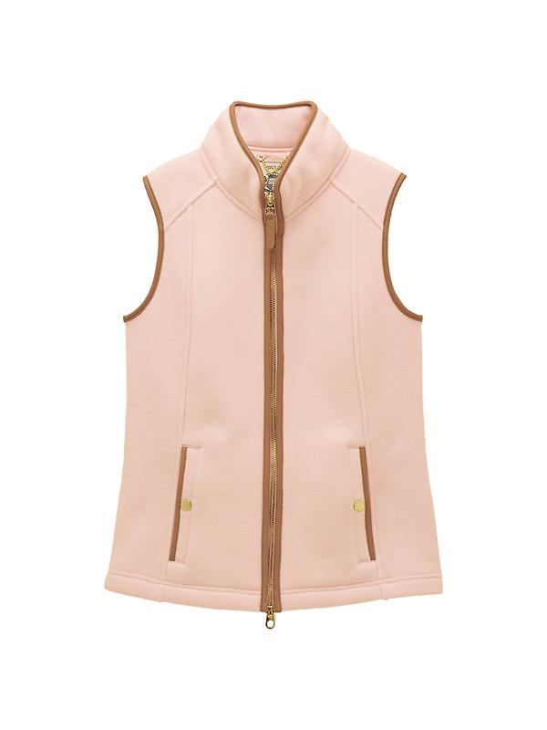 Joules Women's Heritage Regular Fleece Gilet - Light Pink Image 1