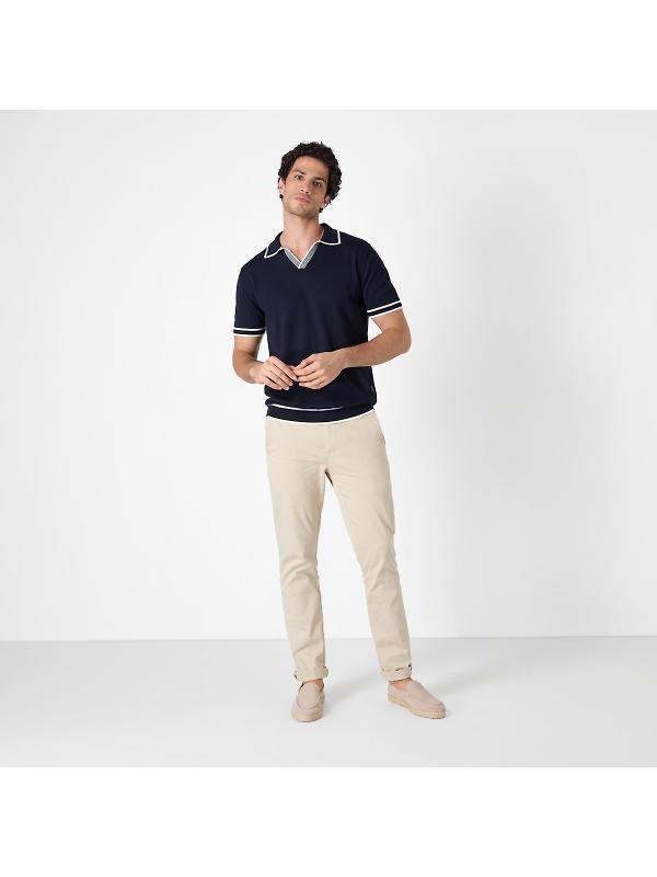 Oliver Sweeney Men's Garras Knitted Riviera Polo Shirt - Navy Image 7