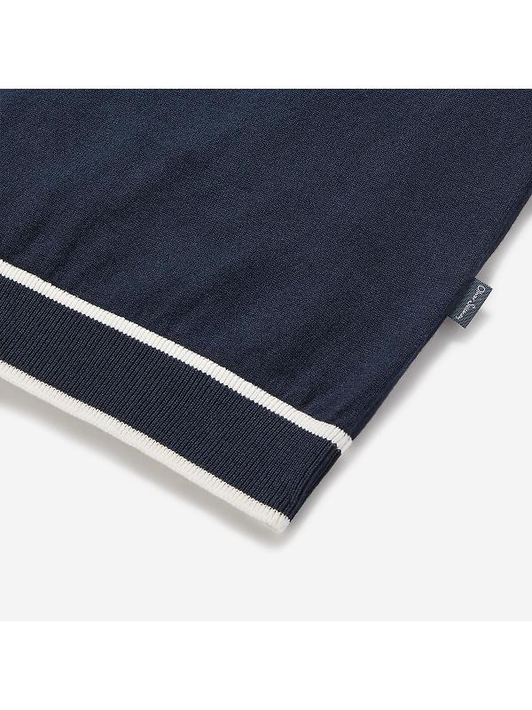 Oliver Sweeney Men's Garras Knitted Riviera Polo Shirt - Navy Image 4