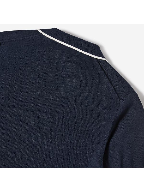 Oliver Sweeney Men's Garras Knitted Riviera Polo Shirt - Navy Image 3