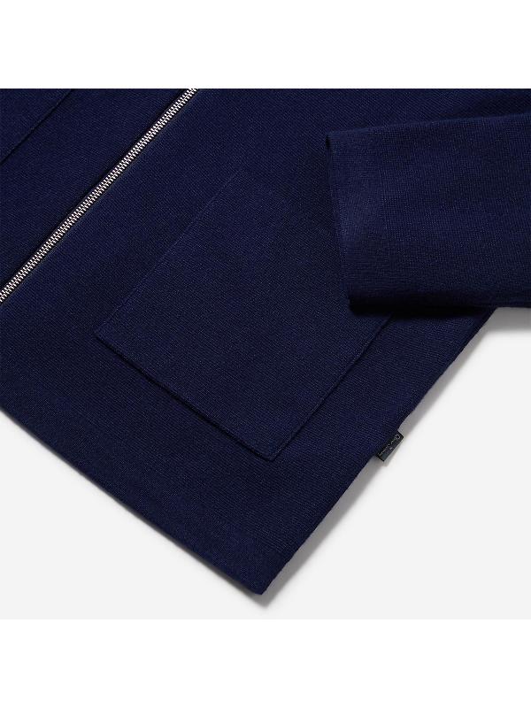 Oliver Sweeney Men's Garstang Knitted Merino Wool Blend Jacket - Navy Image 9