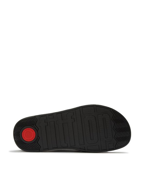 FitFlop Women's GEN-FF Buckle Graphic Weave Two-Bar Slides - Black Image 5