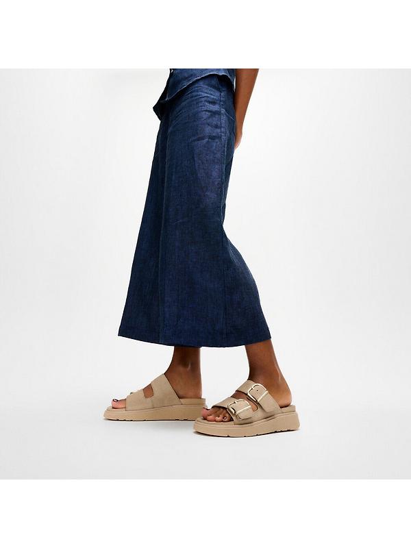 FitFlop Women's GEN-FF Buckle Two-Bar Suede Slides - Cappuccino Image 2