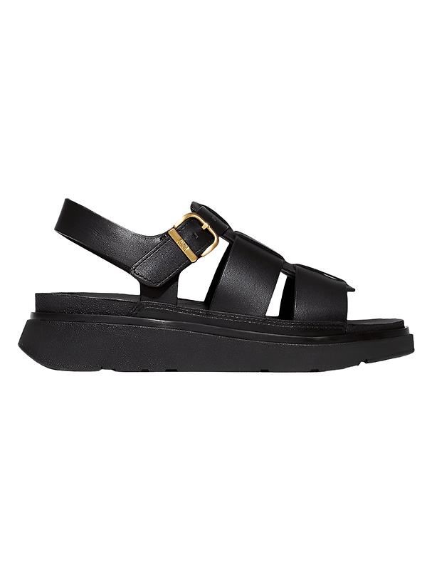 FitFlop Women's GEN-FF Leather Fisherman Sandals - Black Product Image