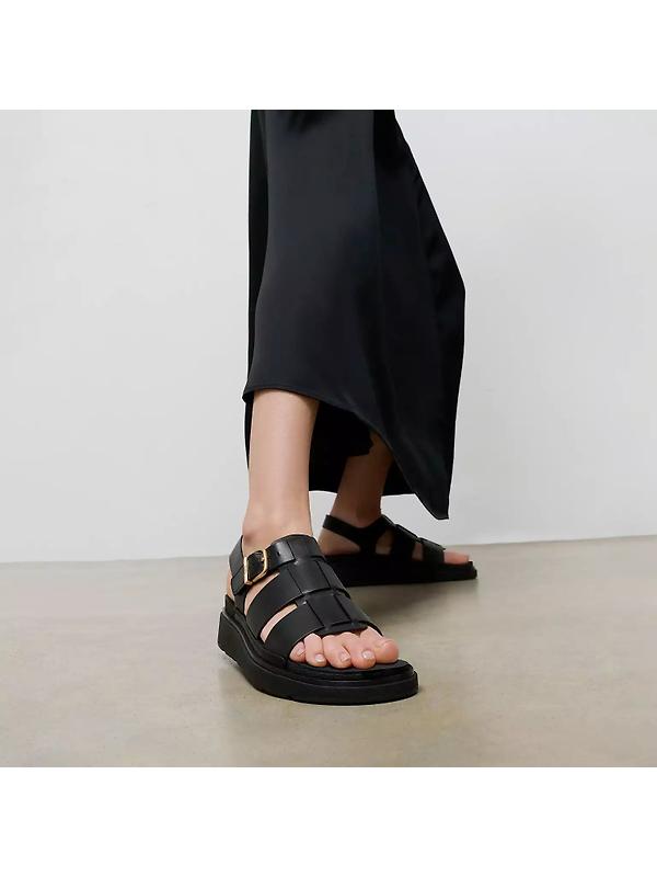 FitFlop Women's GEN-FF Leather Fisherman Sandals - Black Image 2