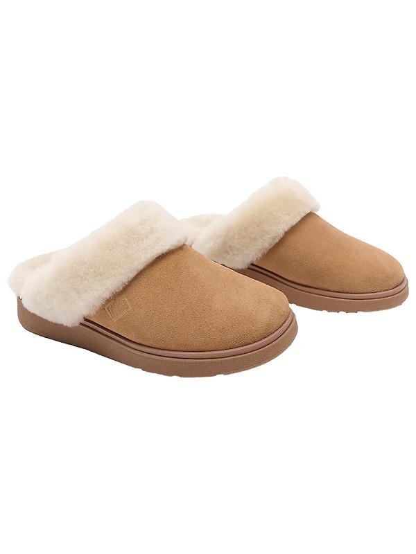 FitFlop Women's GEN-FF Shearling Suede Slippers - Desert Tan Image 1