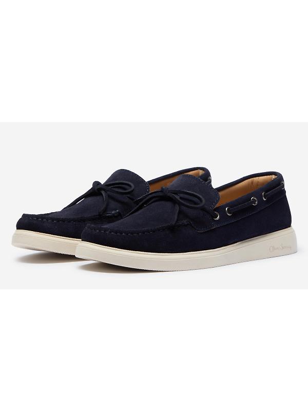 Oliver Sweeney Men's Girona Calf Suede Boat Shoes - Navy Image 2