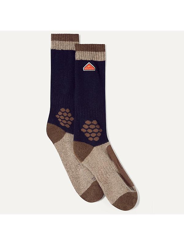 Sealskinz Gresham Recycled Wool Mid Colour Block Hiking Socks - Blue Image 2