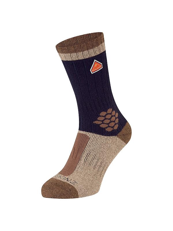 Sealskinz Gresham Recycled Wool Mid Colour Block Hiking Socks - Blue Image 1