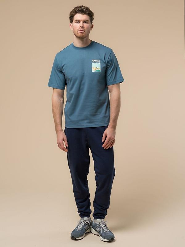 Penfield Men's Block Landscape Graphic T-Shirt - Blue Image 3