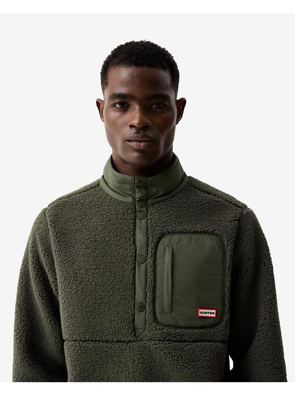 Hunter Men's Athol Half Zip Borg Fleece Jacket - Kambaba Image 4