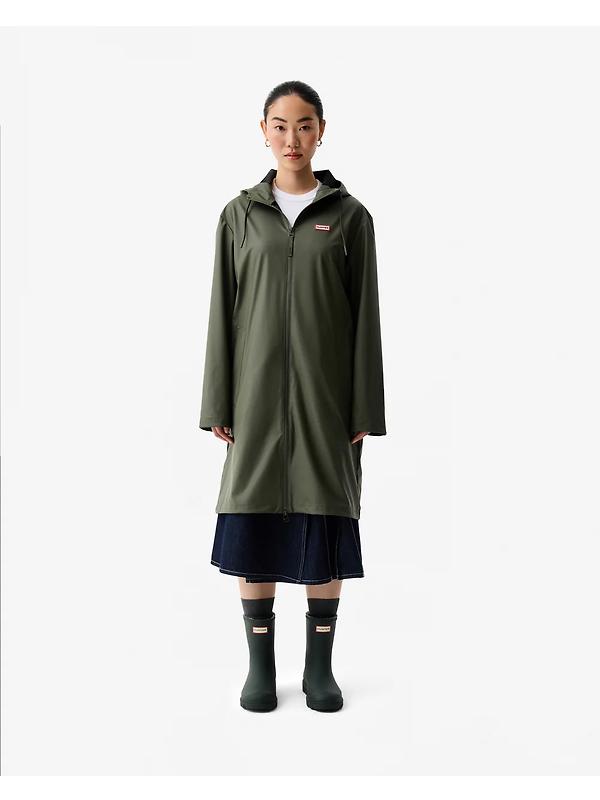 Hunter Unisex Downpour Andrea Pu Rain Coat - Kambaba Green Image 4