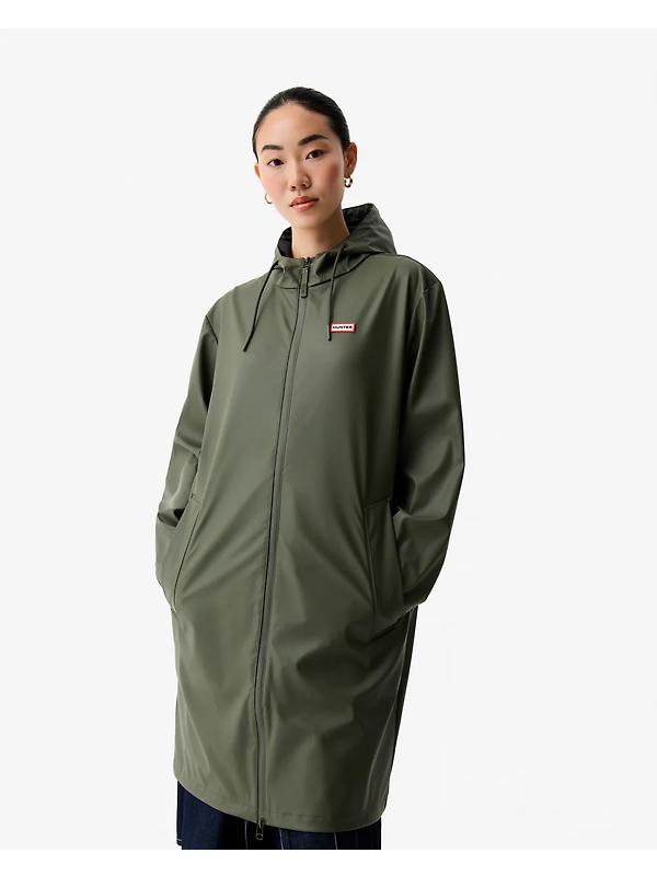 Hunter Unisex Downpour Andrea Pu Rain Coat - Kambaba Green Image 2