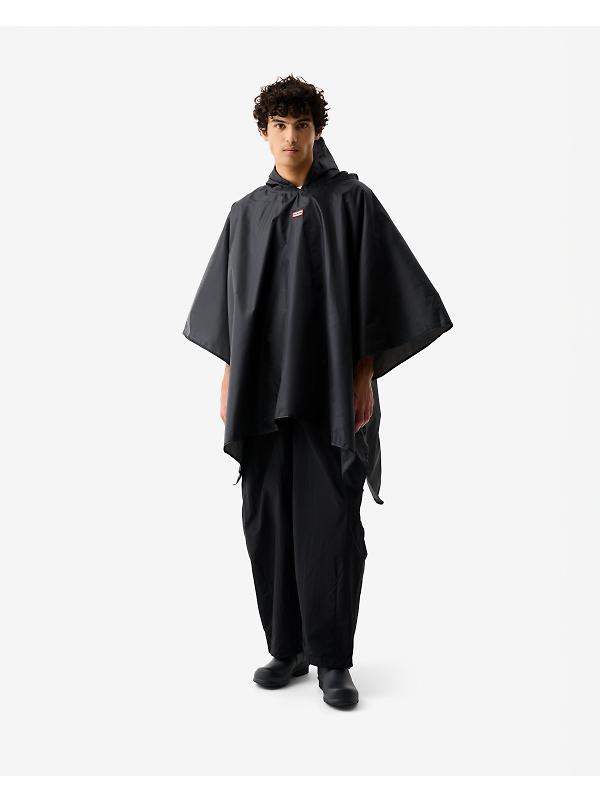 Hunter Unisex Packable Poncho - Black Image 13