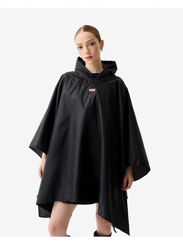 Hunter Unisex Packable Poncho - Black Image 14
