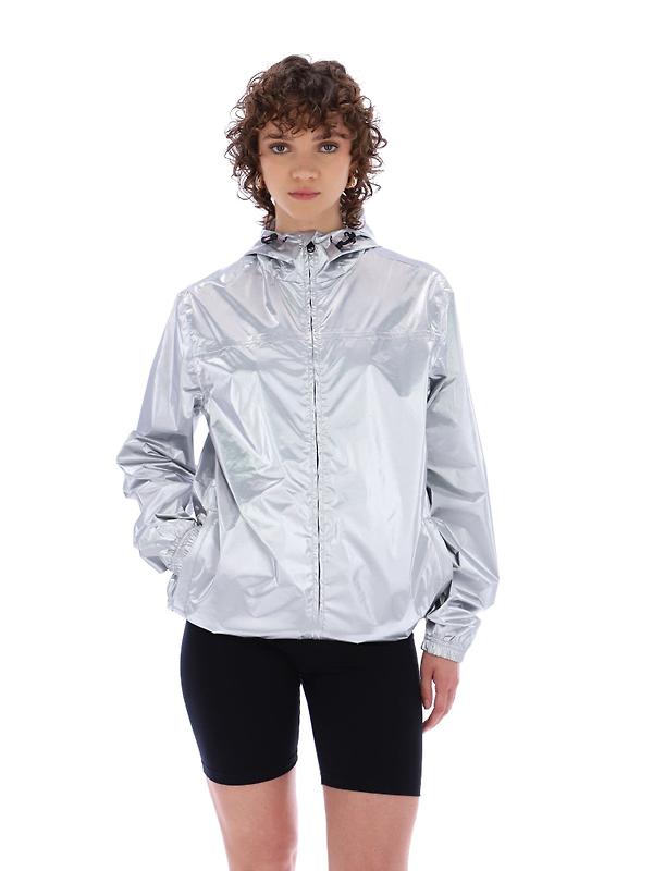 Hunter Unisex Metallic Packable Jacket - Silver Image 12