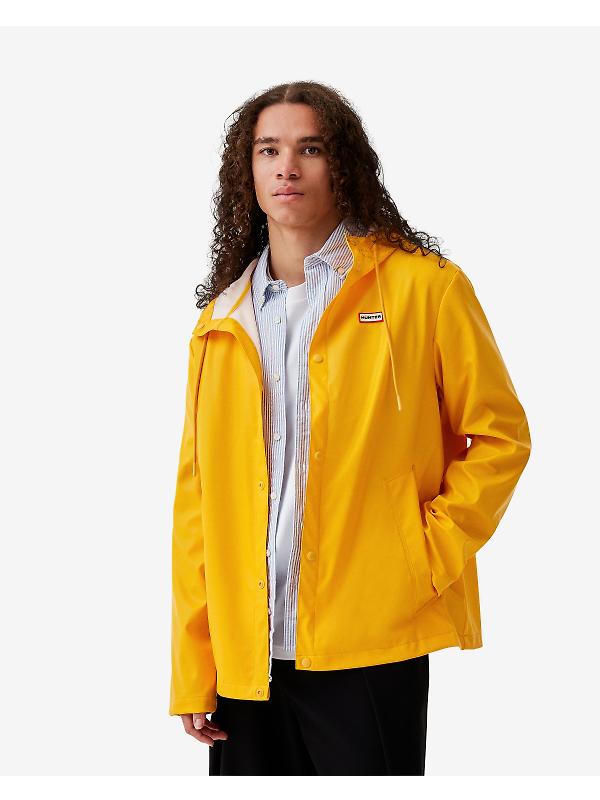 Hunter Unisex Downpour Izzy Pu Hooded Jacket - Gold Fusion Image 2