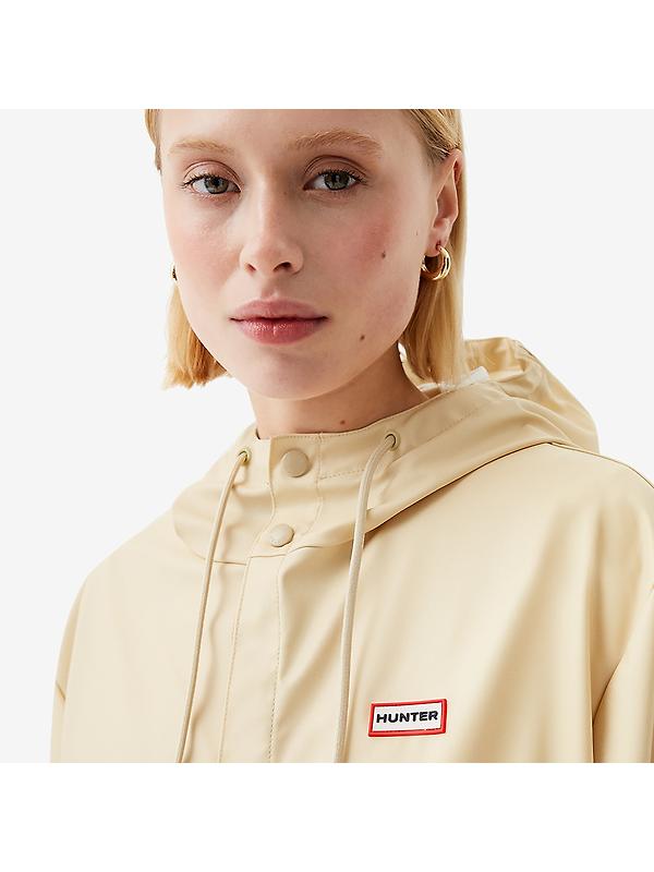 Hunter Unisex Downpour Izzy Pu Hooded Jacket - Gravel Image 5