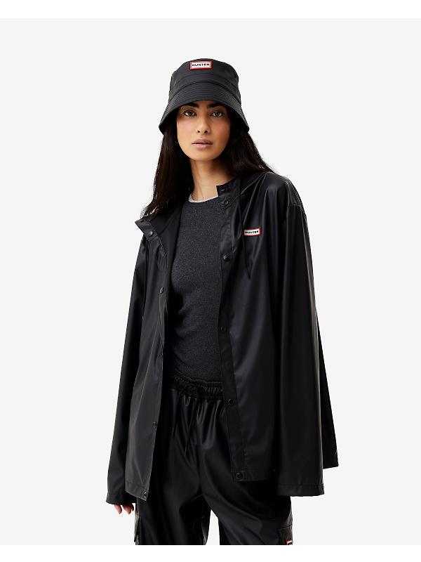 Hunter Unisex Downpour Izzy Pu Hooded Jacket - Black Image 11