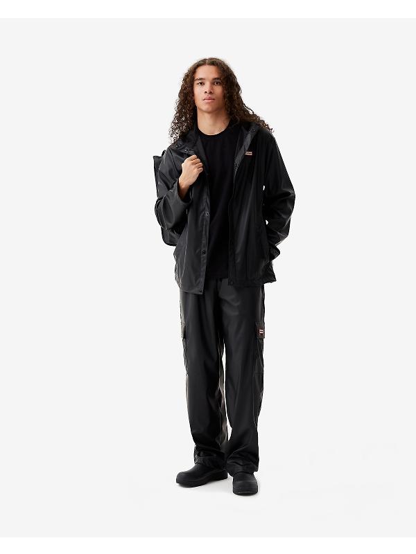 Hunter Unisex Downpour Izzy Pu Hooded Jacket - Black Image 13