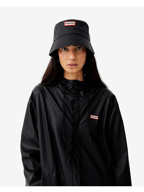 Hunter Unisex Downpour Izzy Pu Hooded Jacket - Black Image 16