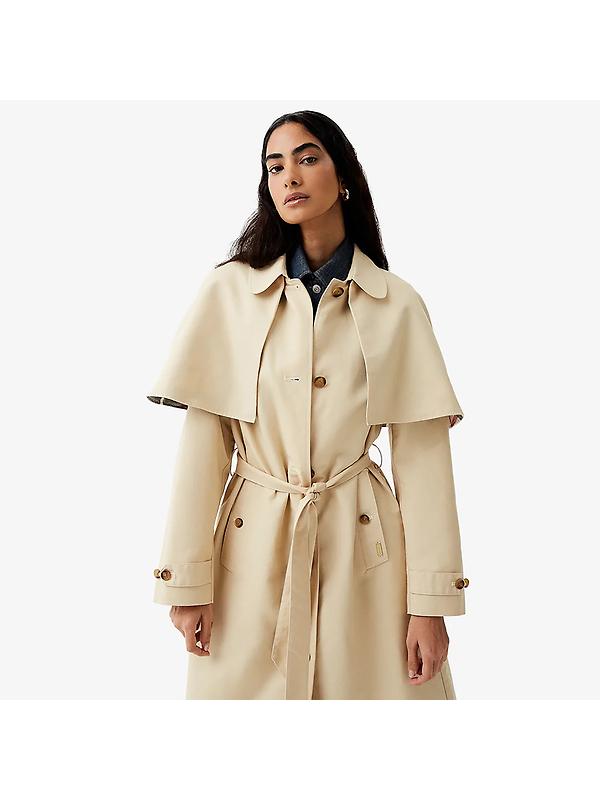 Hunter Women's Keltie Cape Trench Coat - Gravel Image 2
