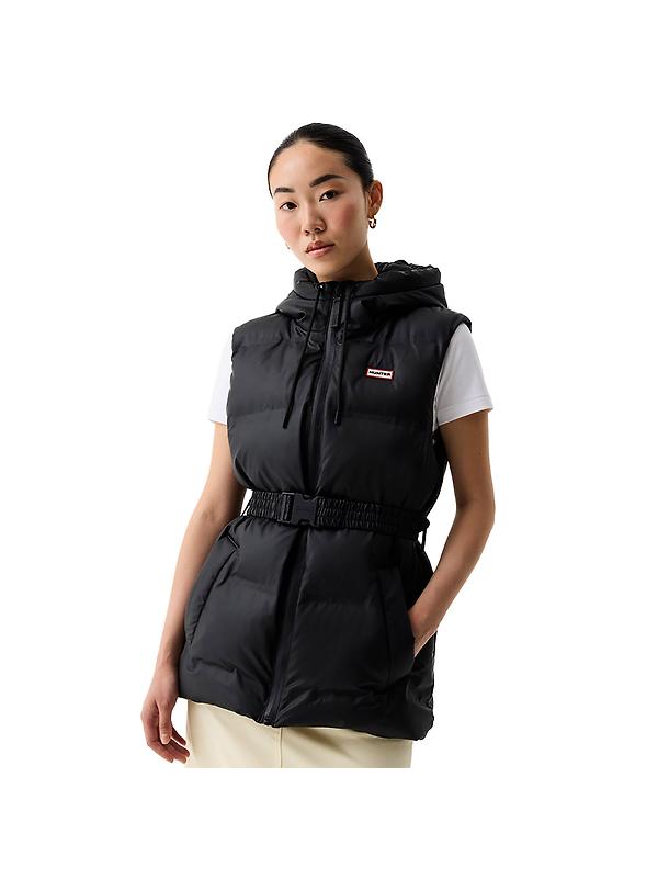 Hunter Women's Nellie Sonic Welded PU Puffer Gilet - Black Image 1
