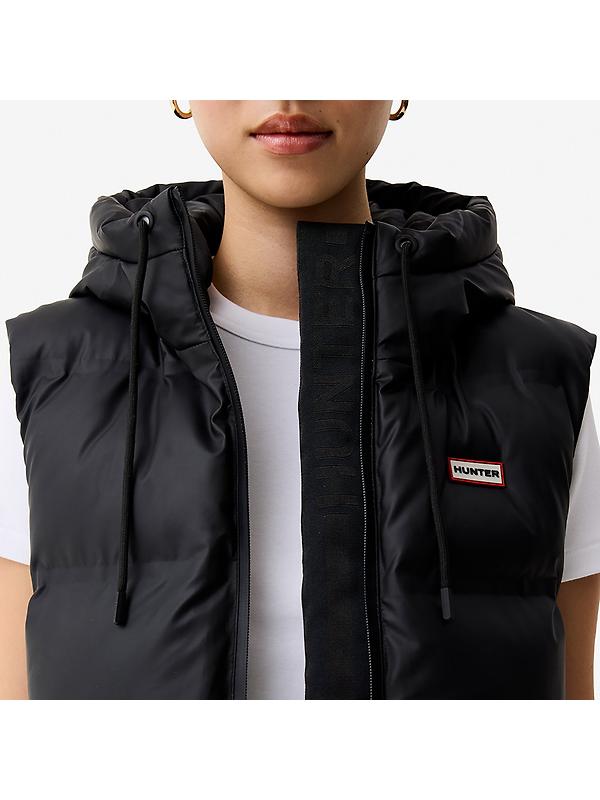 Hunter Women's Nellie Sonic Welded PU Puffer Gilet - Black Image 4
