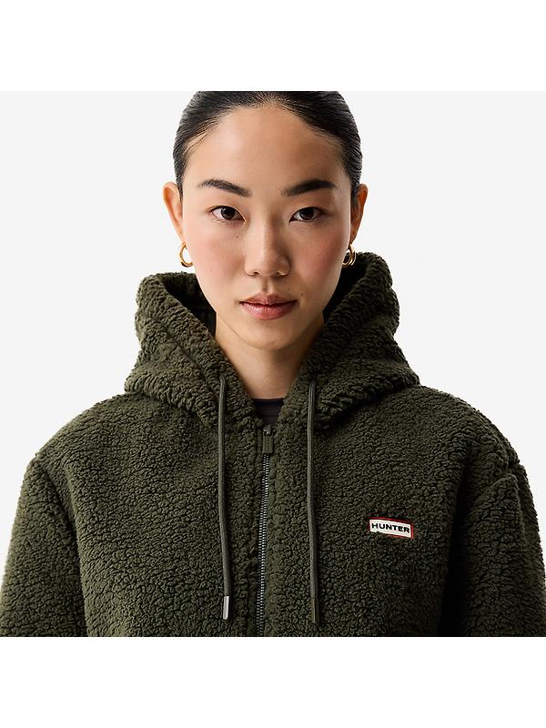 Hunter Women's Bonelle Borg Fleece Hoodie Jacket - Kambaba Image 4