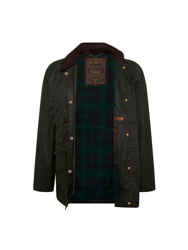 Holland Cooper Women's Classic Waxed Jacket - Dark Olive Image 8