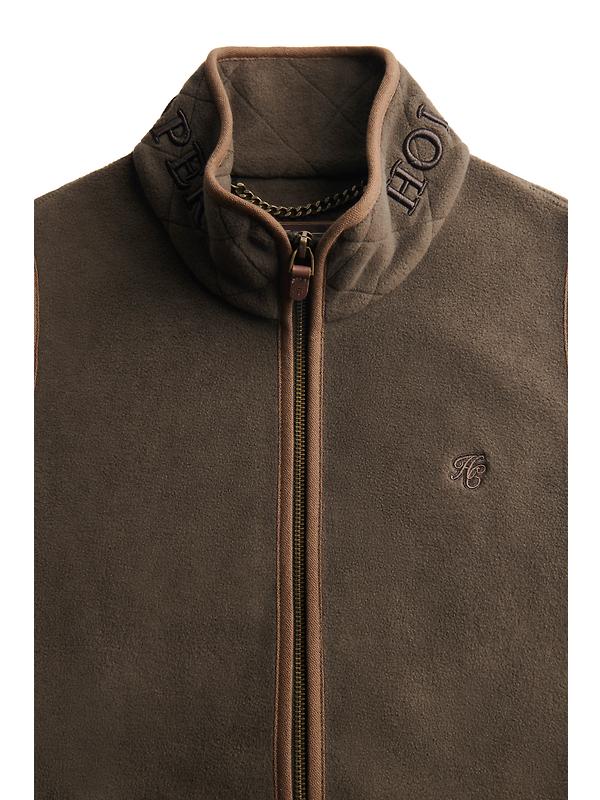 Holland Cooper Women's Country Longline Fleece Gilet - Khaki Image 8