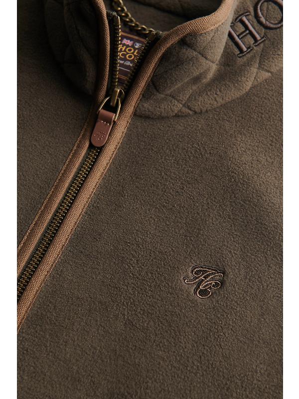 Holland Cooper Women's Country Longline Fleece Gilet - Khaki Image 9