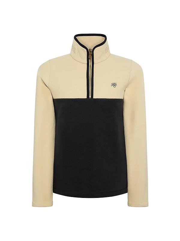 Holland Cooper Women's Country Quarter Zip Jacket - Ecru Navy Image 1