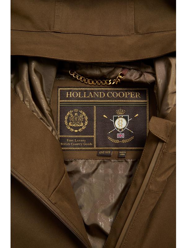 Holland Cooper Women's One-Size Lightweight Waterproof Parka - Chestnut Image 10