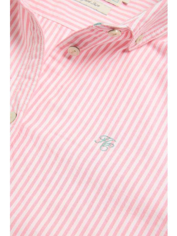 Holland Cooper Women's Oxford Shirt - City Pink Stripe Image 8