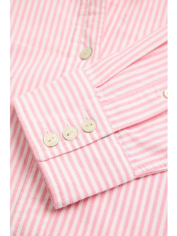 Holland Cooper Women's Oxford Shirt - City Pink Stripe Image 9