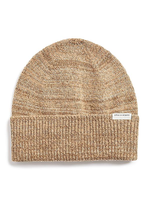 Lyle & Scott Men's Multi Marl Beanie - Tigers Eye Marl Image 1