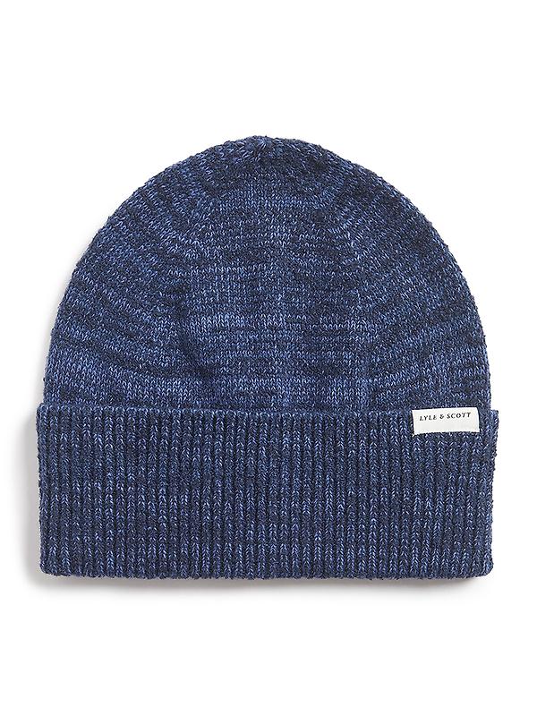 Lyle & Scott Men's Multi Marl Beanie - Dark Navy Marl Image 1